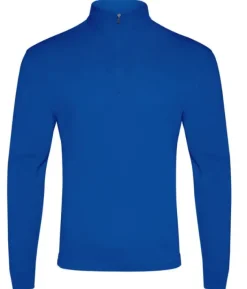 BURKE CREW LONG SLEEVE POLO - BLUE
