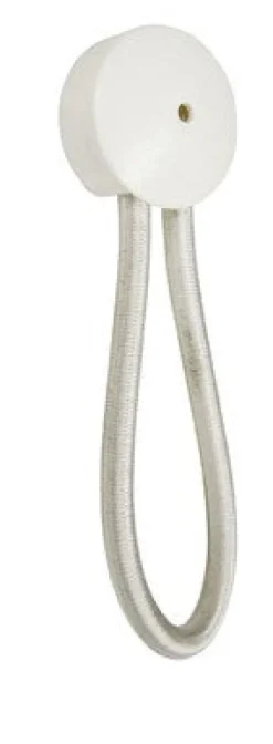 CANVAS SHOCKCORD LOOP 80mm -  WHITE