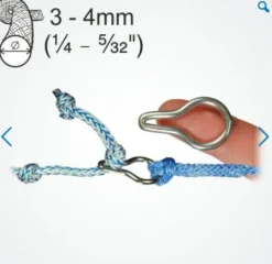 CLAMCLEAT Q-LOK  - PACK OF 2 WITH ROPE