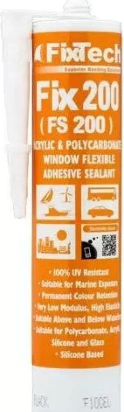 FIX200 SILICONE - BLACK - 310ML