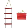 FOLDING 5 STEP  ROPE LADDER  - 1.5 METRES LONG