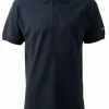 GILL COTTON MEN'S POLO - NAVY - SIZE MEDIUM ONLY