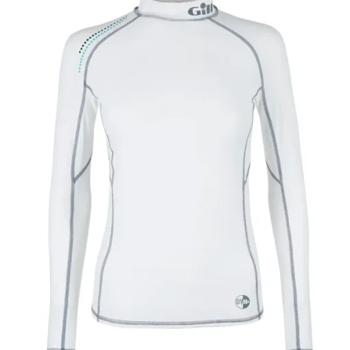 GILL Womens Pro Rash Vest - Long Sleeve White