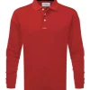 Henri Lloyd Fast Dri Polo -  Long Sleeve - Red- ONLY SIZE XS  LEFT - DISCONTINUED STYLE - LAST STOCK