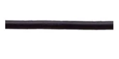 3MM ROBLINE BLACK SHOCK CORD - SOLD PER METRE