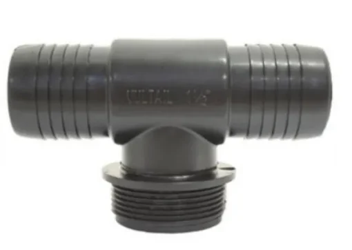 NYLON MALE BSP THREAD WITH BARBED TEE -  3/4 x 20mm