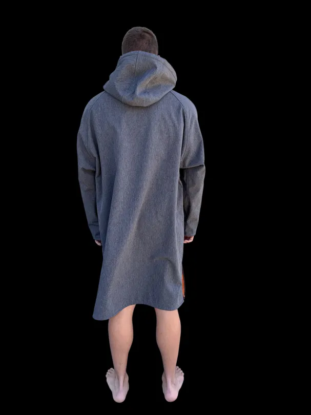 VAIKOBI BEACH COAT - GREY/ORANGE